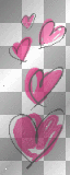 love hearts animated glitter cad888