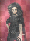 Bill Kaulitz - Shirred Black Leather Jacket
