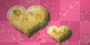 heart pink and gold