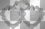 Transparent Duo Silver Hearts Frame  ;-}