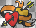 heart love cupid valentin animated