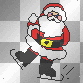 Papa Noel patinador