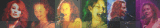 Tori Amos Color Collage