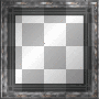 black and silver frame