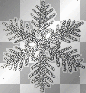 Glittery Silver Snowflake