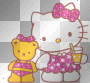 "Hello Kitty" glitter cad888 sanrio baby