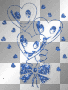 heart love glitter transparent blue