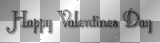 Happy Valentines Day black