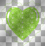 green love heart valentine glitter