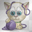 Cat W/ Yarn