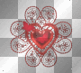 Red Heart With Butterflies Red Heart With Butterflies