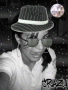 crazy me in b/w