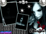 silver goth beauty