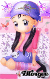 la petite fille violette