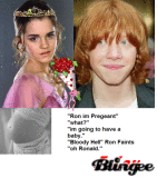 Hermione and ron are going to have a baby