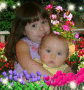 sisters in the garden
