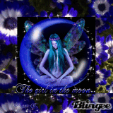 The girl in the moon