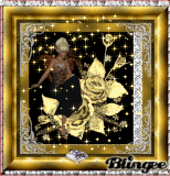 diamonds & gold  glitter lady