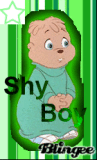 Shy boy