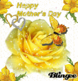 A yellow rose for happy mother day