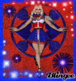 red and blue
