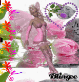 pink glitter fairy