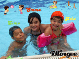 simo,emma,asia in acquaaaaaaa