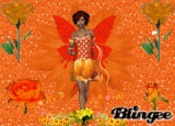 Orange Flower Girl