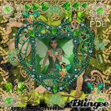 PDB- GREEN&GOLD/FLOWERS FAIRY
