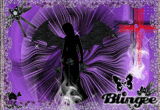 black & purple