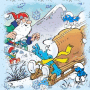 Les Schtroumpfs en neige