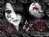 Gothic Witch on Halloween Night
