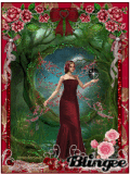 fairy in red gown