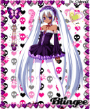 Purple Goth Anime