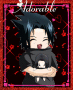 kid sasuke with a itachi plushie