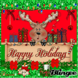 Happy Holidays Reindeer