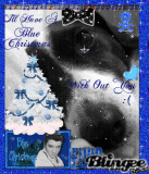 elvis, christmas, blue, emo
