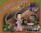 Betty Boop dans sa cour