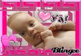 baby hearts glitter cad888