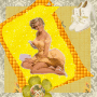 Pin-up yellow Vintage
