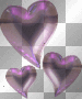 GLITTER PURPLE VIOLET HEART