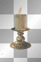 White Gold Vintage Candle