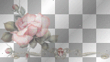 anime pink rose diamonds border