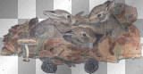 Bunnies In A Log =^-^=