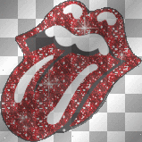ANIME RED GLITTER KISS LIPS