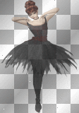 Black- Glitter Ballerina