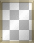 partially transparent gold frame
