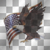 Patriotic Eagle & Flag =^_^=