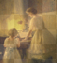 Vintage Woman Child