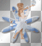 blue flower and fairy with orb